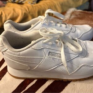 Reebok Kids White Leather Sneakers